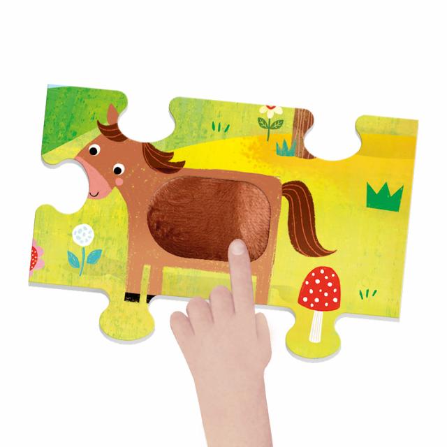 Puzzle tattile Montessori Farm - Headu - immagine 3