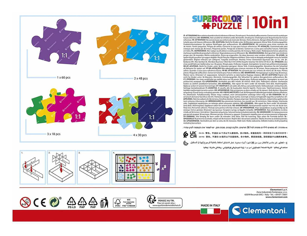 Puzzle 10 in 1 Peppa Pig - immagine 2