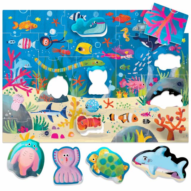 MAXI SHAPED PUZZLE SEA HEADU - immagine 2