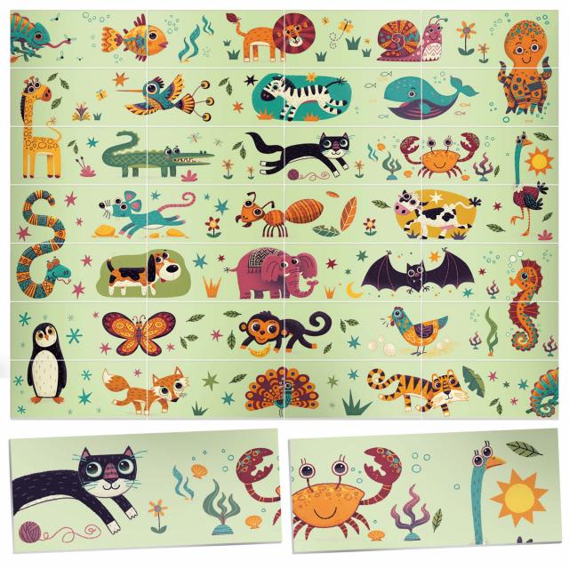DOMINO PUZZLE ANIMALS HEADU - immagine 2