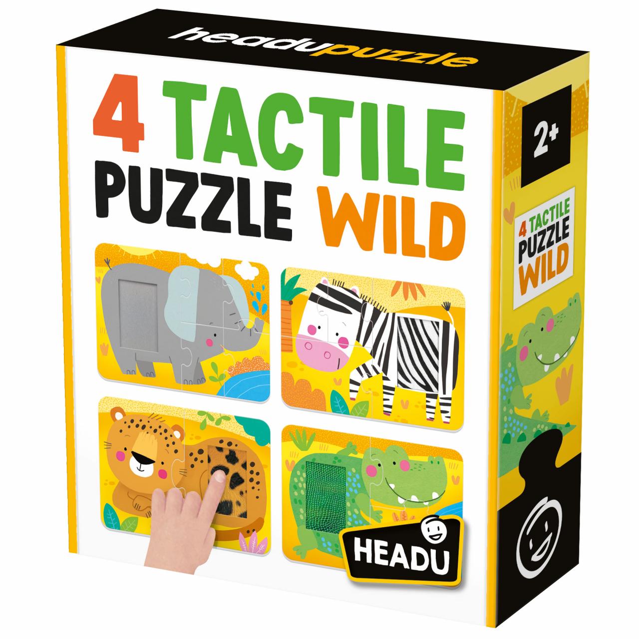4 Puzzle tattili savana