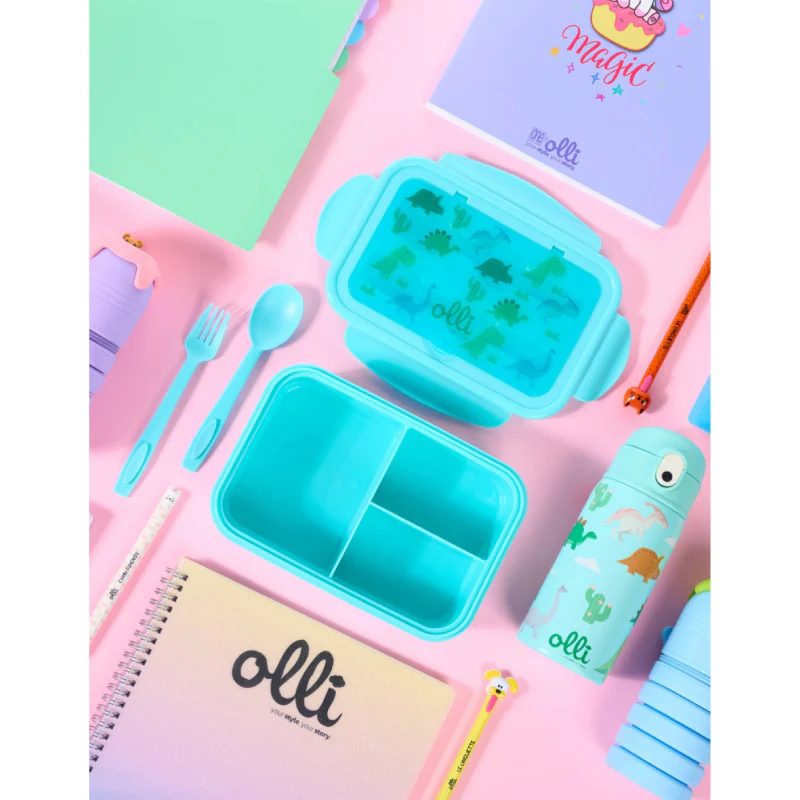 Porta Pranzo Con Posate Dino Olli Kids - immagine 4