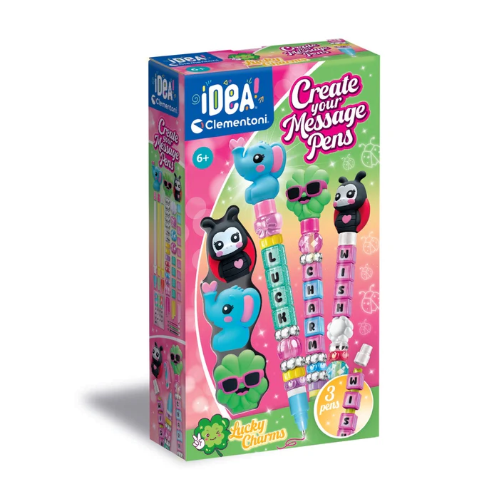 CLEMENTONI CREA LA TUA PENNA - MESSAGE LUCKY CHARMS